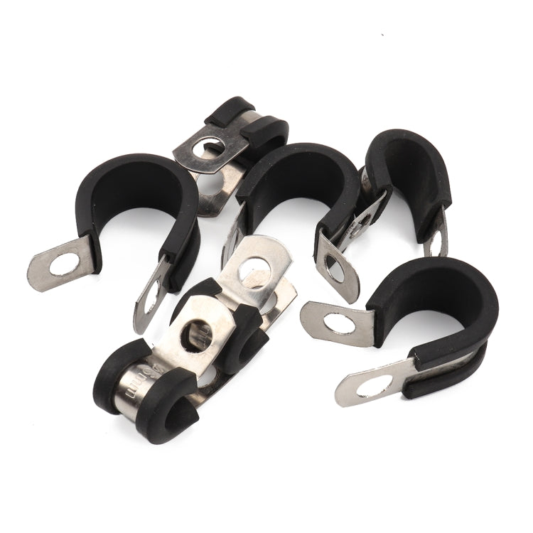 47 PCS Car Rubber Cushion Pipe Clamps Stainless Steel Clamps