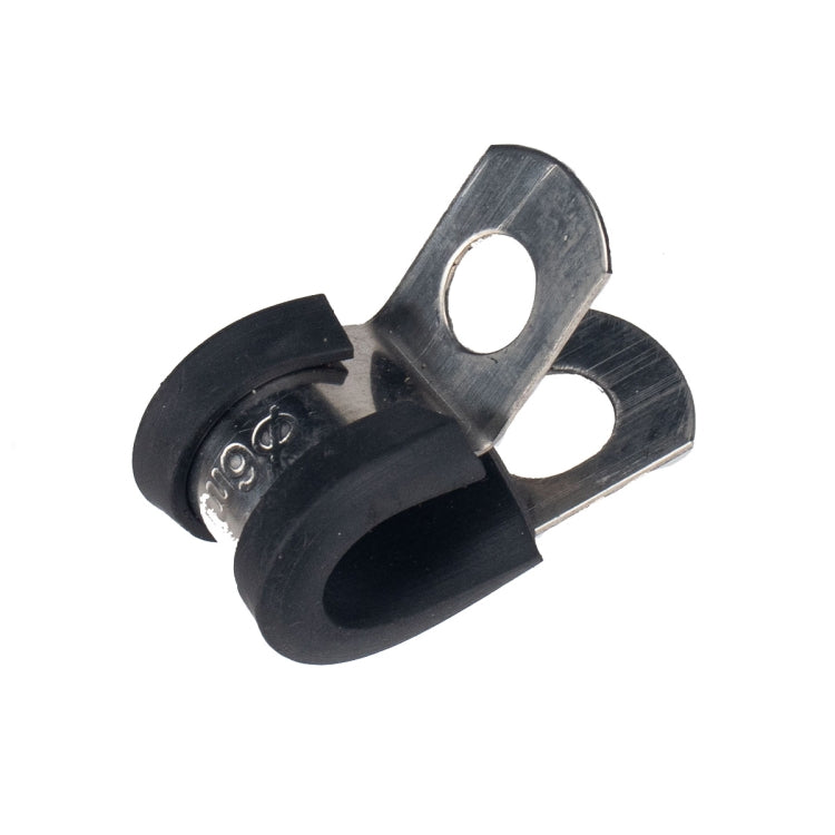 52 PCS Car Rubber Cushion Pipe Clamps Stainless Steel Clamp 6 Specifications