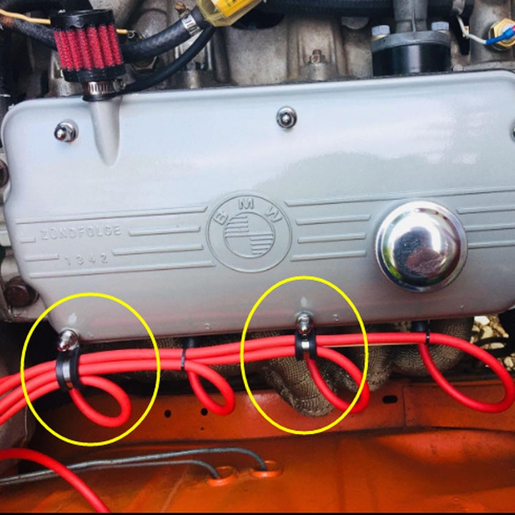 52 PCS Car Rubber Cushion Pipe Clamps Stainless Steel Clamp 6 Specifications