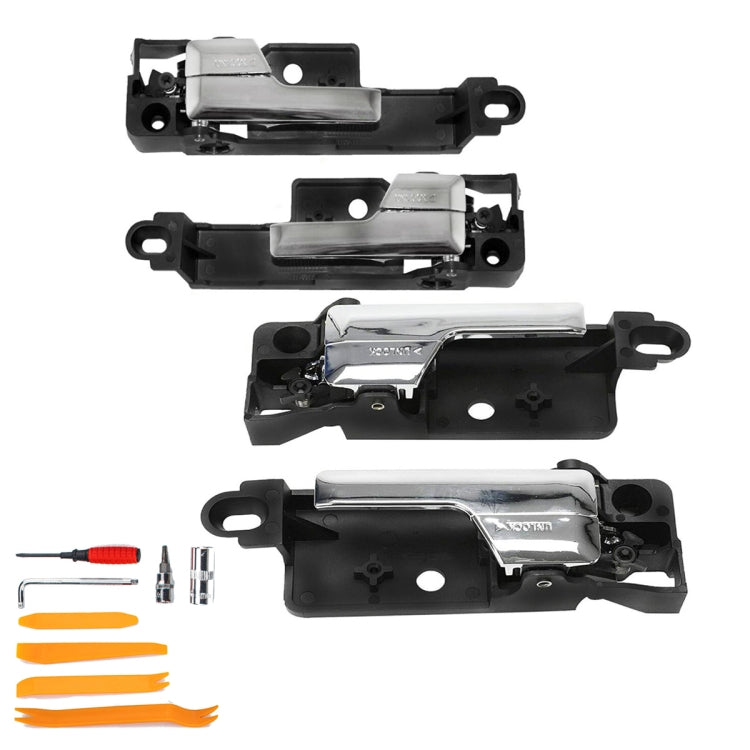 2 Pairs Auto Door Inside Handles 6E5Z-5422600-AA (FR) / 6E5Z-5422601-A (FL) / 6E5Z-5422601-B (RL) / 6E5Z-5422600-A (RR) for Ford Fusion