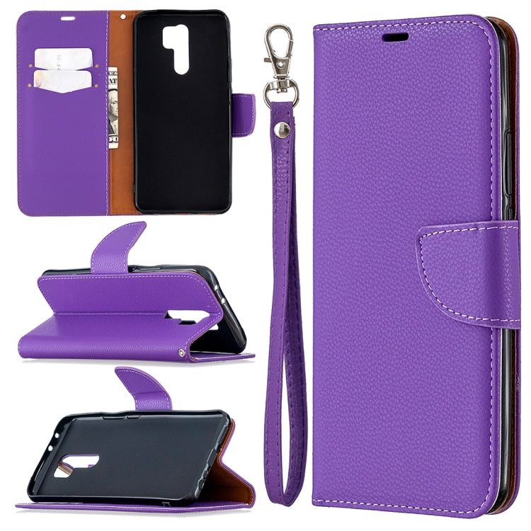 For Xiaomi Mi 9 Litchi Texture Pure Color Horizontal Flip PU Leather Case with Holder & Card Slots & Wallet & Lanyard