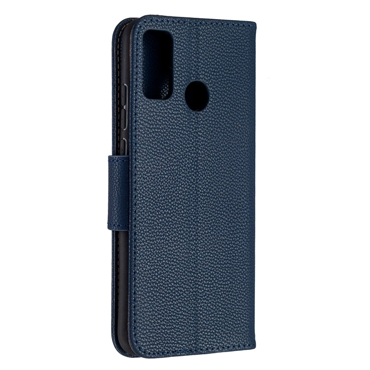 For Huawei Honor 9X Lite Litchi Texture Pure Color Horizontal Flip PU Leather Case with Holder & Card Slots & Wallet & Lanyard