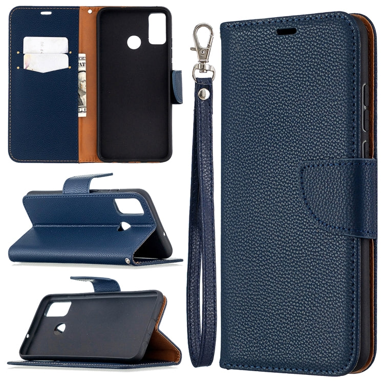 For Huawei Honor 9X Lite Litchi Texture Pure Color Horizontal Flip PU Leather Case with Holder & Card Slots & Wallet & Lanyard