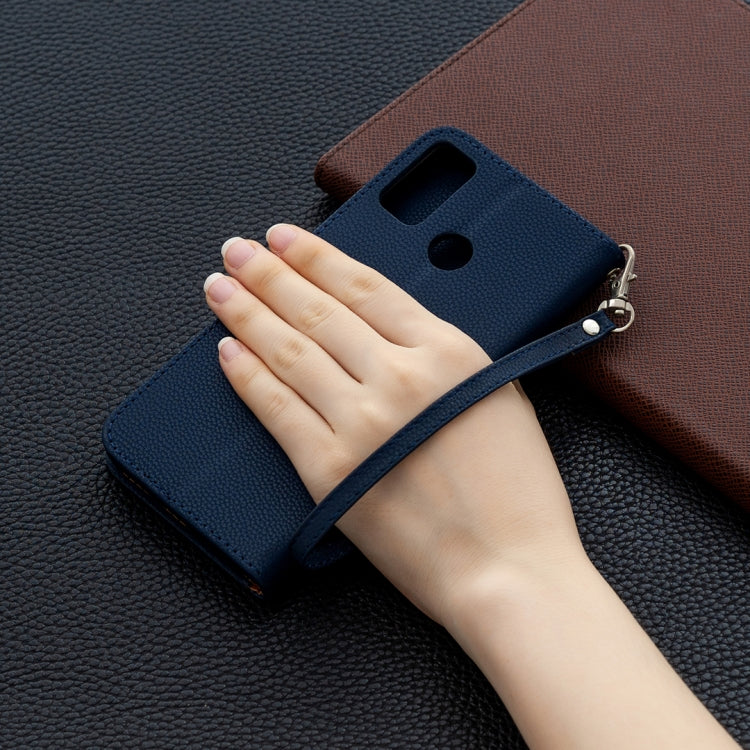 For Huawei Honor 9X Lite Litchi Texture Pure Color Horizontal Flip PU Leather Case with Holder & Card Slots & Wallet & Lanyard