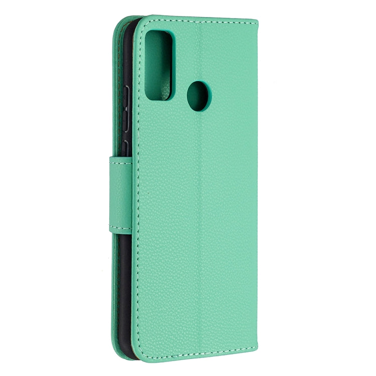 For Huawei Honor 9X Lite Litchi Texture Pure Color Horizontal Flip PU Leather Case with Holder & Card Slots & Wallet & Lanyard