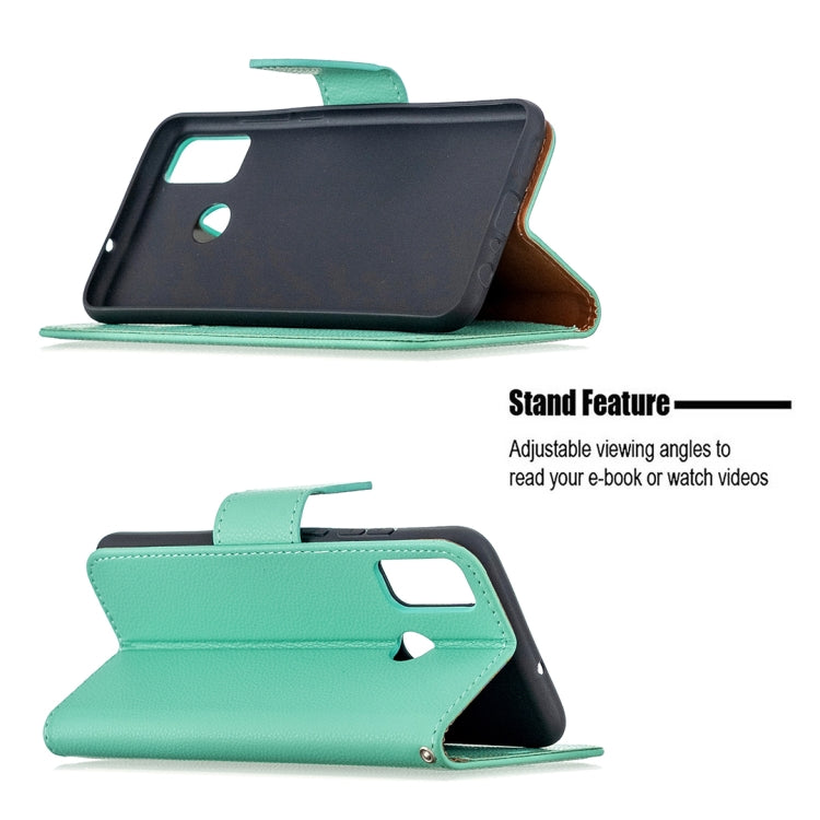 For Huawei Honor 9X Lite Litchi Texture Pure Color Horizontal Flip PU Leather Case with Holder & Card Slots & Wallet & Lanyard