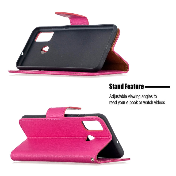 For Huawei Honor 9X Lite Litchi Texture Pure Color Horizontal Flip PU Leather Case with Holder & Card Slots & Wallet & Lanyard