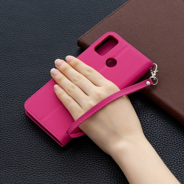 For Huawei Honor 9X Lite Litchi Texture Pure Color Horizontal Flip PU Leather Case with Holder & Card Slots & Wallet & Lanyard