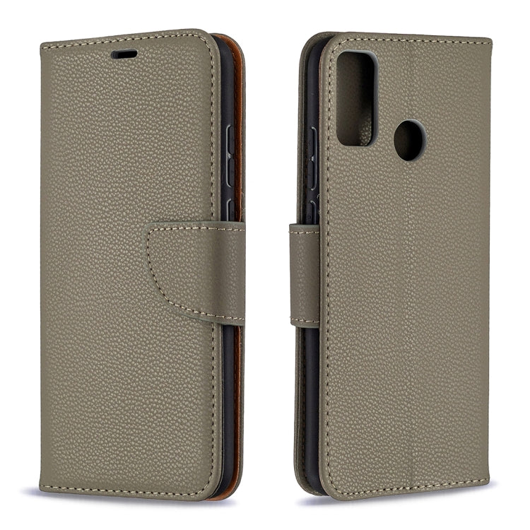 For Huawei Honor 9X Lite Litchi Texture Pure Color Horizontal Flip PU Leather Case with Holder & Card Slots & Wallet & Lanyard