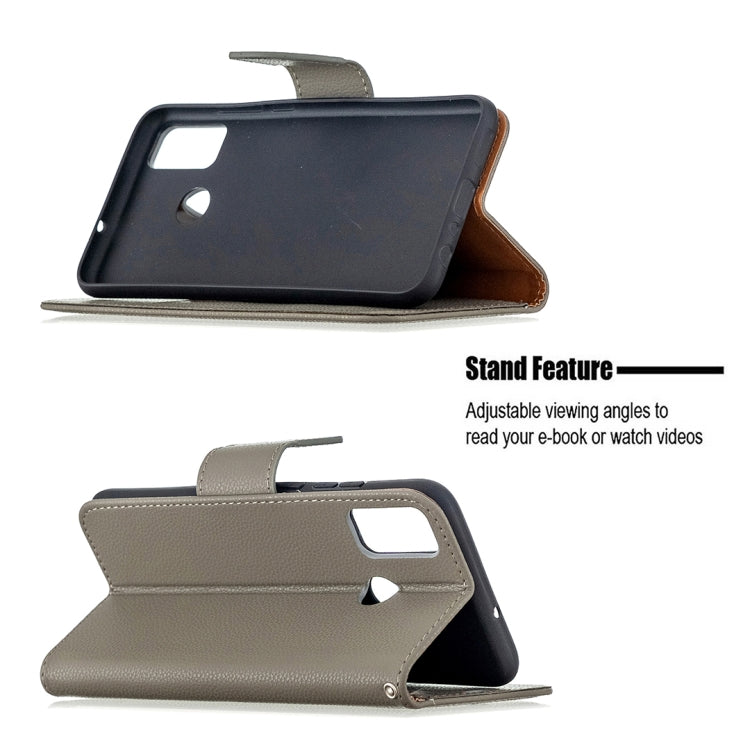 For Huawei Honor 9X Lite Litchi Texture Pure Color Horizontal Flip PU Leather Case with Holder & Card Slots & Wallet & Lanyard