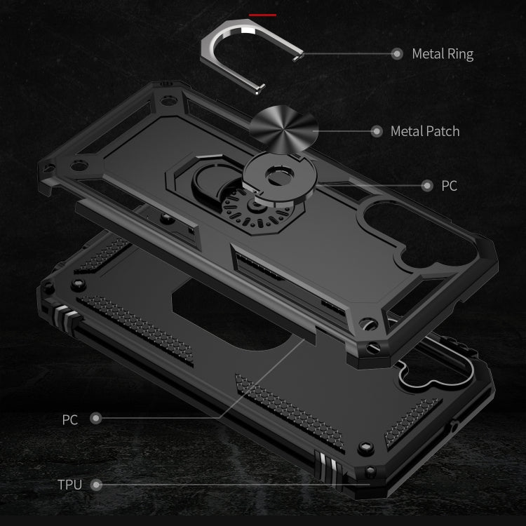 For Samsung Galaxy A25 5G Shockproof TPU + PC Phone Case with Holder