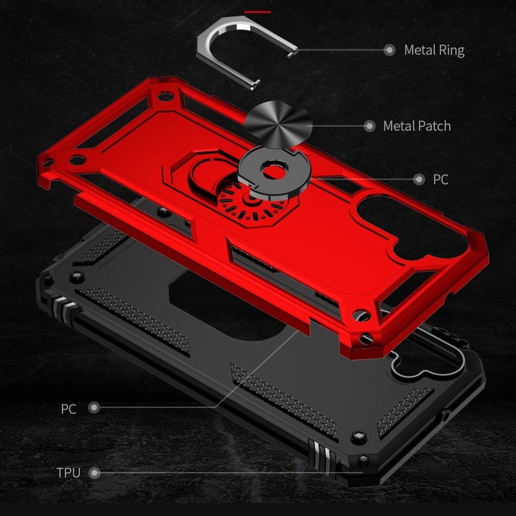 For Samsung Galaxy A25 5G Shockproof TPU + PC Phone Case with Holder