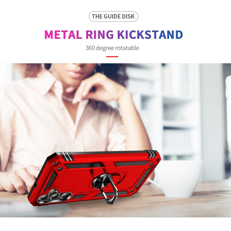 For Samsung Galaxy A25 5G Shockproof TPU + PC Phone Case with Holder