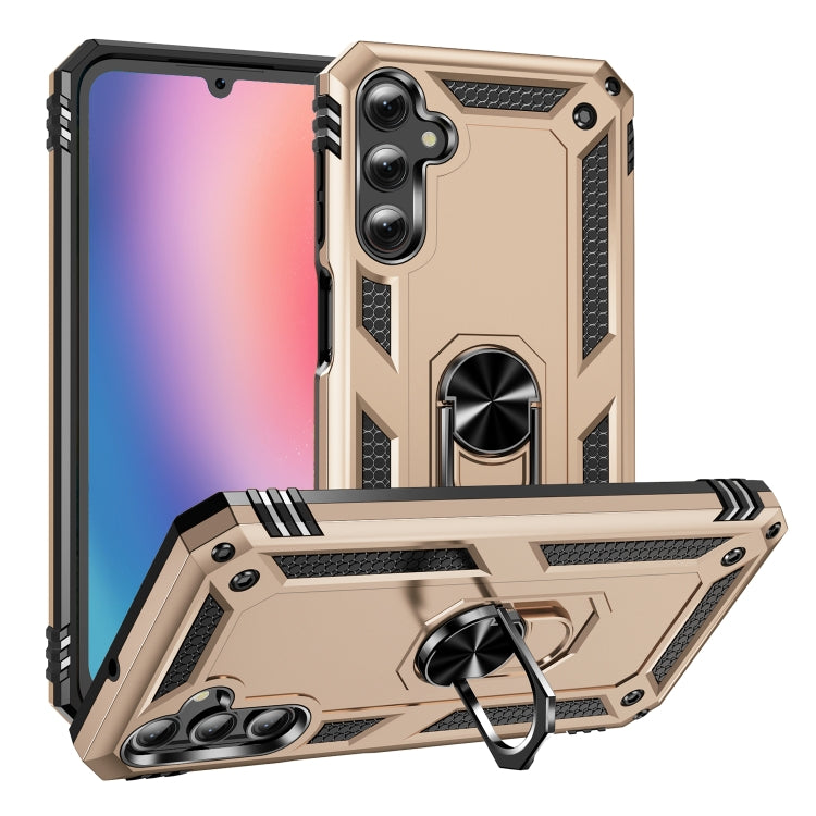 For Samsung Galaxy A25 5G Shockproof TPU + PC Phone Case with Holder