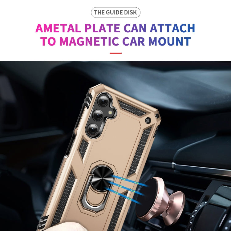 For Samsung Galaxy A25 5G Shockproof TPU + PC Phone Case with Holder