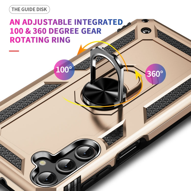 For Samsung Galaxy A25 5G Shockproof TPU + PC Phone Case with Holder