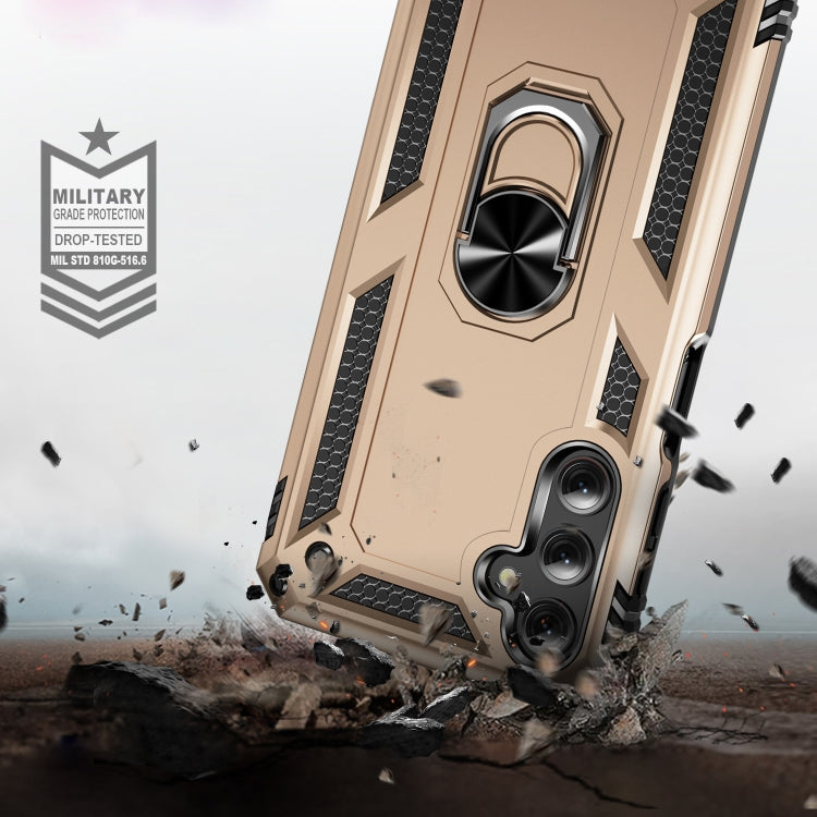 For Samsung Galaxy A25 5G Shockproof TPU + PC Phone Case with Holder