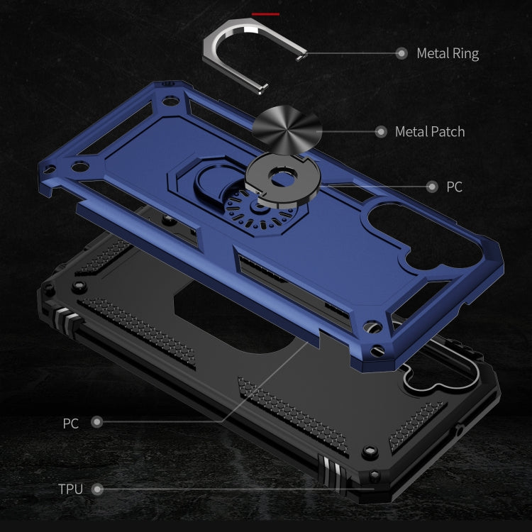 For Samsung Galaxy A25 5G Shockproof TPU + PC Phone Case with Holder