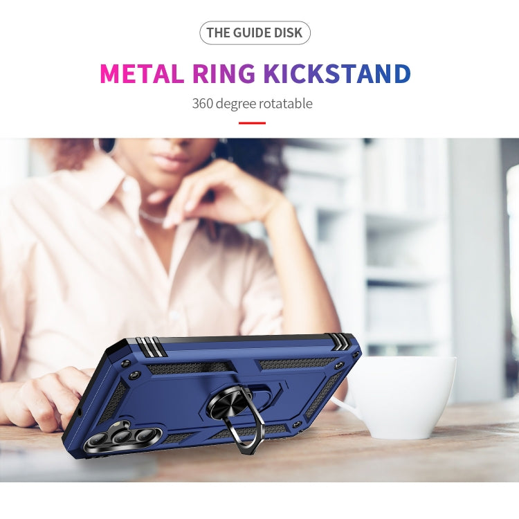 For Samsung Galaxy A25 5G Shockproof TPU + PC Phone Case with Holder