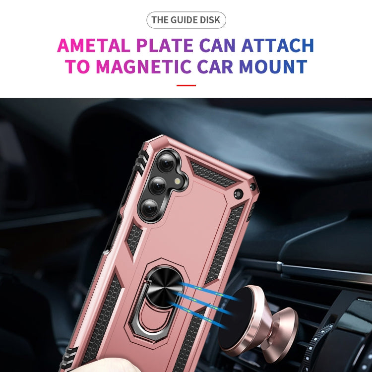 For Samsung Galaxy A25 5G Shockproof TPU + PC Phone Case with Holder