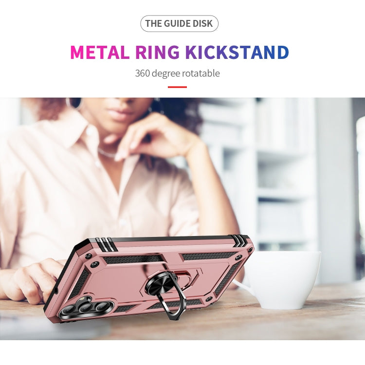 For Samsung Galaxy A25 5G Shockproof TPU + PC Phone Case with Holder