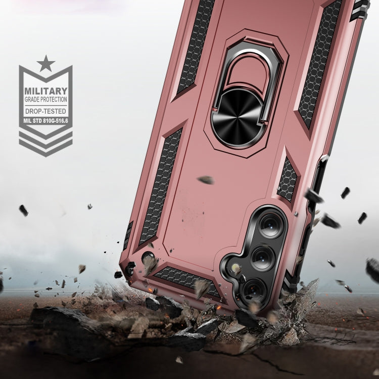 For Samsung Galaxy A25 5G Shockproof TPU + PC Phone Case with Holder