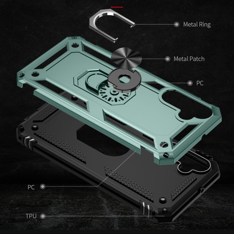 For Samsung Galaxy A25 5G Shockproof TPU + PC Phone Case with Holder