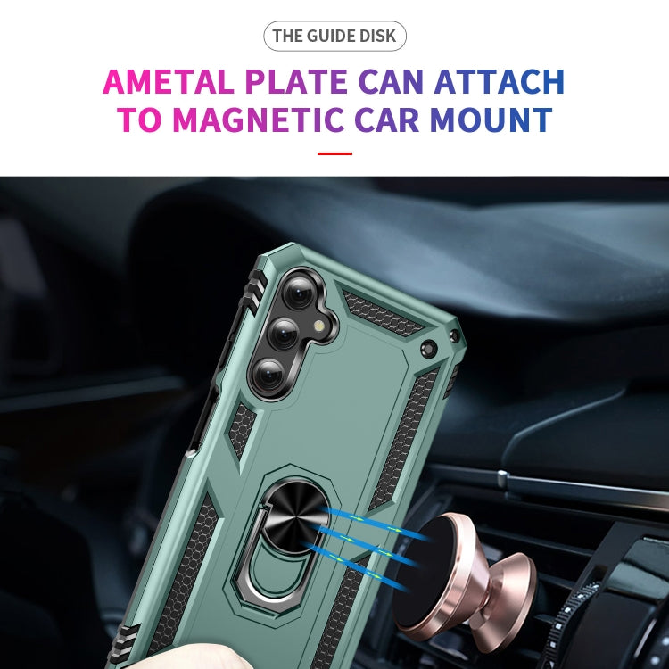 For Samsung Galaxy A25 5G Shockproof TPU + PC Phone Case with Holder