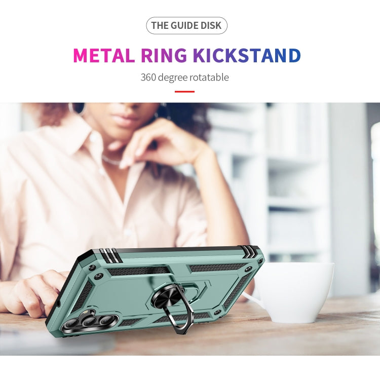 For Samsung Galaxy A25 5G Shockproof TPU + PC Phone Case with Holder