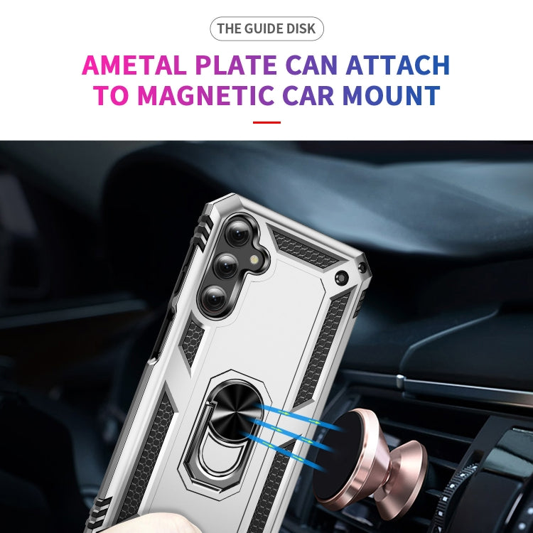 For Samsung Galaxy A25 5G Shockproof TPU + PC Phone Case with Holder