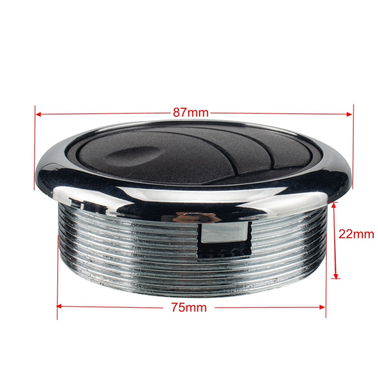 Overall Type 46mm AC Air Outlet Vent for RV Bus Boat Yacht, Thread Height: 22mm