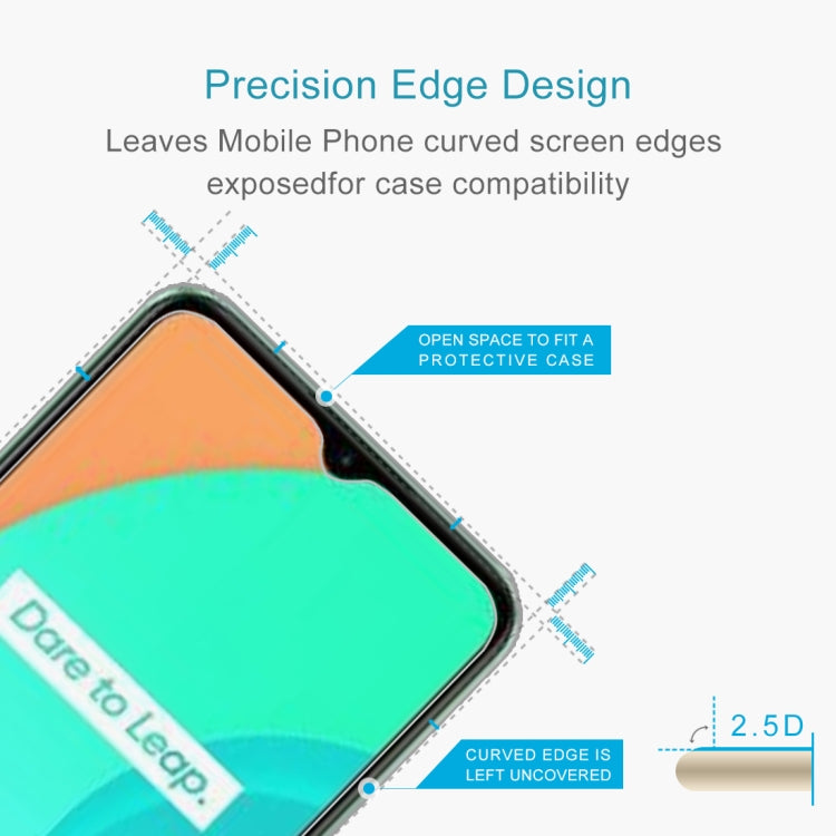 For OPPO Realme C11 50 PCS 0.26mm 9H 2.5D Tempered Glass Film