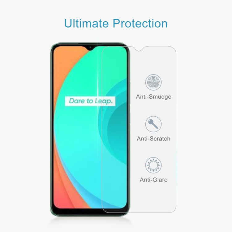 For OPPO Realme C11 50 PCS 0.26mm 9H 2.5D Tempered Glass Film
