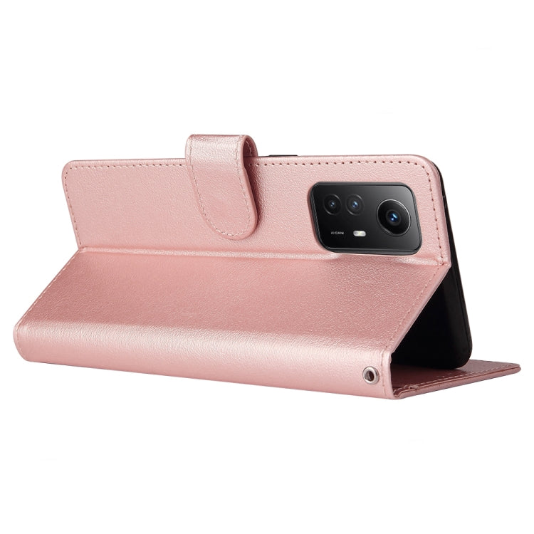 For Xiaomi Redmi Note 12S 3 Card Slots Multifunctional Leather Phone Case
