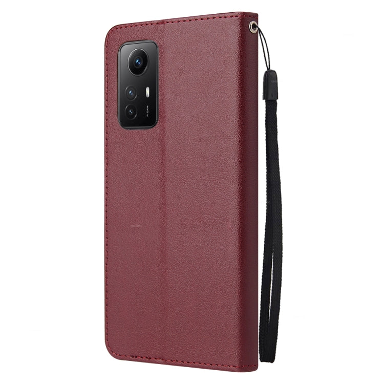 For Xiaomi Redmi Note 12S 3 Card Slots Multifunctional Leather Phone Case