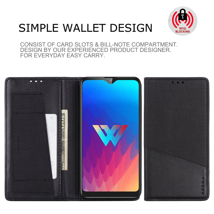 For LG W30 MUXMA MX109 Horizontal Flip Leather Case with Holder & Card Slot & Wallet Function
