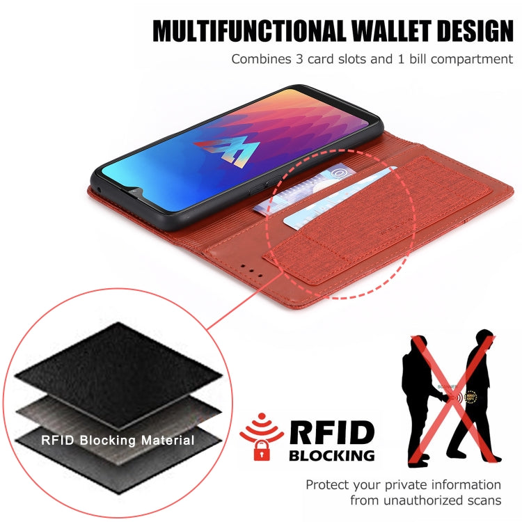 For LG W30 MUXMA MX109 Horizontal Flip Leather Case with Holder & Card Slot & Wallet Function