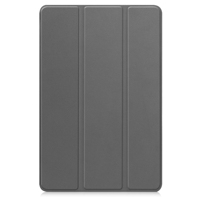 For Teclast T50 Pro Custer Solid Color 3-Fold Stand Leather Tablet Case