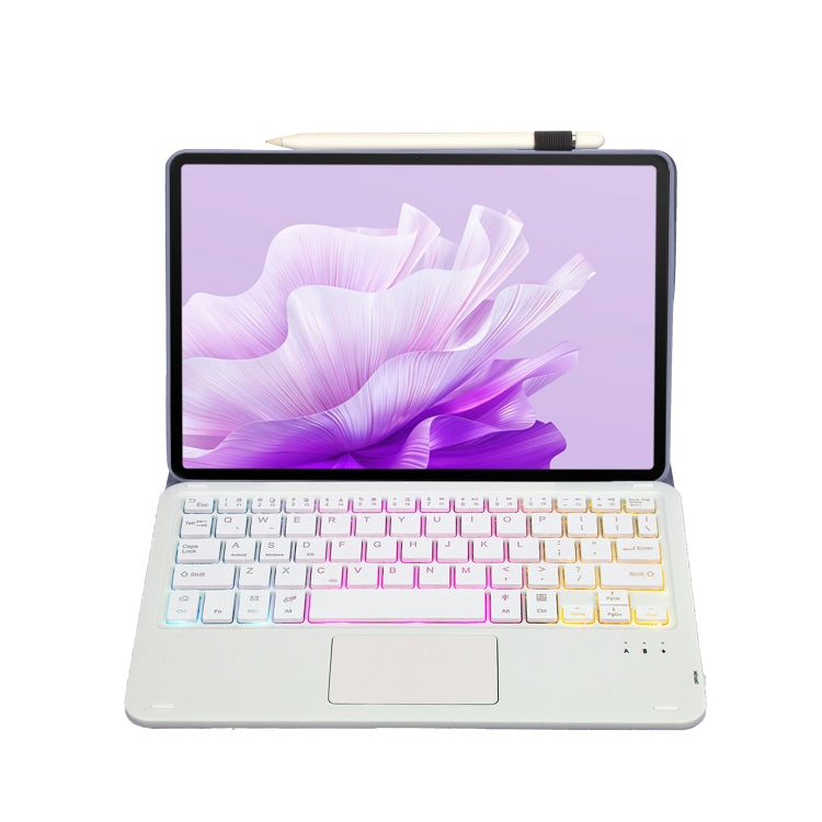 For Huawei MatePad Air 11.5 inch 2023 AH14-AS Lambskin Texture Ultra-thin Detachable Backlight Bluetooth Keyboard Leather Case with Touchpad