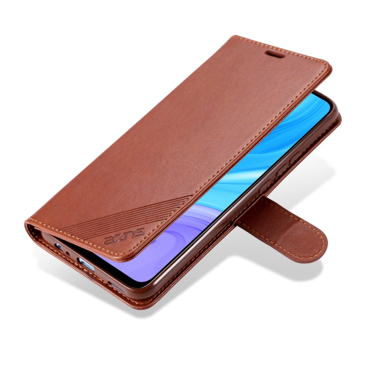 For Huawei Y6p AZNS Sheepskin Texture Horizontal Flip Leather Case with Holder & Card Slots & Wallet