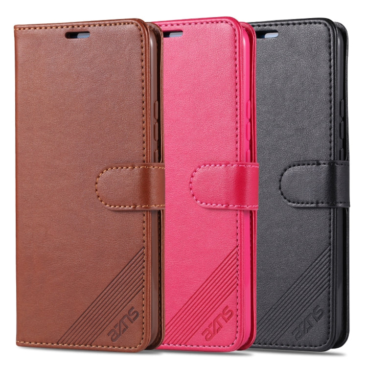 For Huawei Y6p AZNS Sheepskin Texture Horizontal Flip Leather Case with Holder & Card Slots & Wallet
