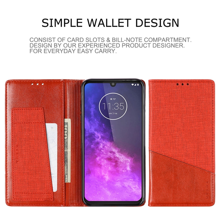 For Motorola Moto One Pro MUXMA MX109 Horizontal Flip Leather Case with Holder & Card Slot & Wallet Function