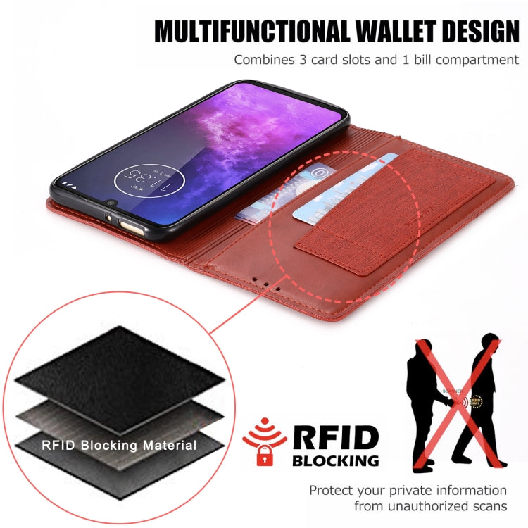 For Motorola Moto One Pro MUXMA MX109 Horizontal Flip Leather Case with Holder & Card Slot & Wallet Function