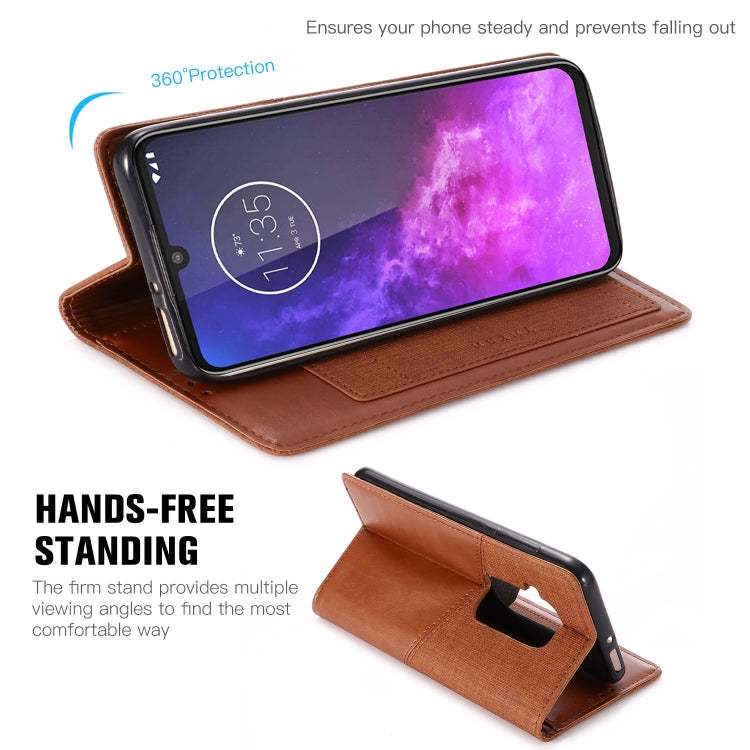 For Motorola Moto One Pro MUXMA MX109 Horizontal Flip Leather Case with Holder & Card Slot & Wallet Function