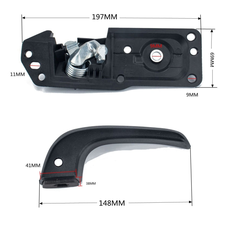 Car Right Side Door Handle Repair Kit 20833606 for Chevrolet