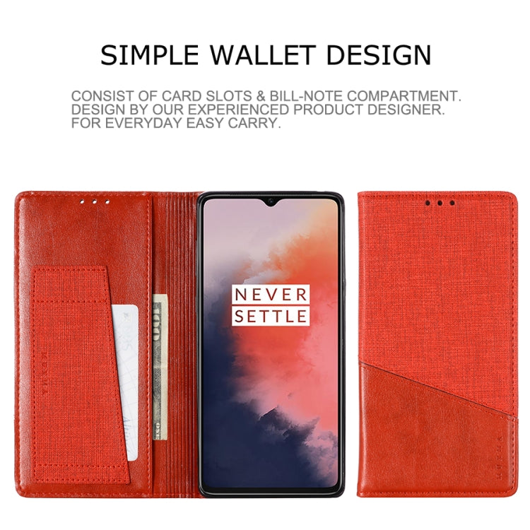 For OnePlus 7T MUXMA MX109 Horizontal Flip Leather Case with Holder & Card Slot & Wallet