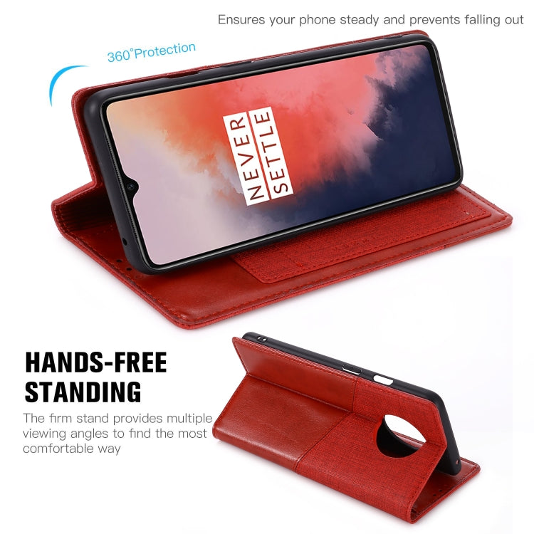 For OnePlus 7T MUXMA MX109 Horizontal Flip Leather Case with Holder & Card Slot & Wallet