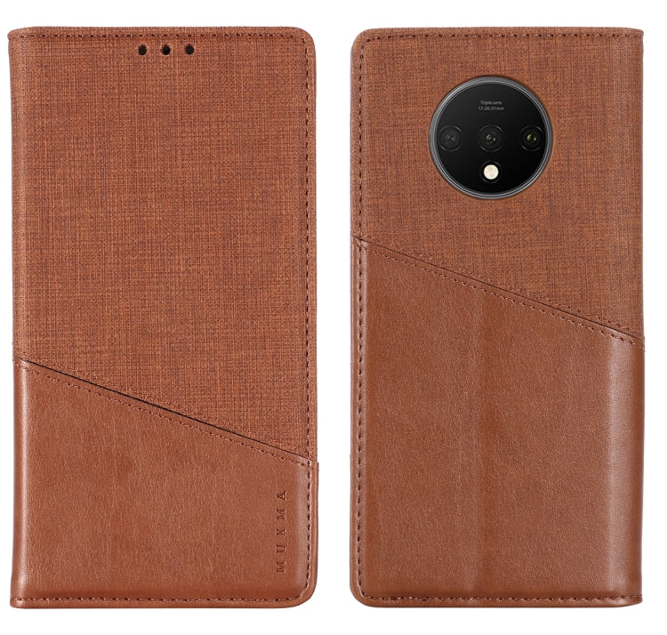 For OnePlus 7T MUXMA MX109 Horizontal Flip Leather Case with Holder & Card Slot & Wallet