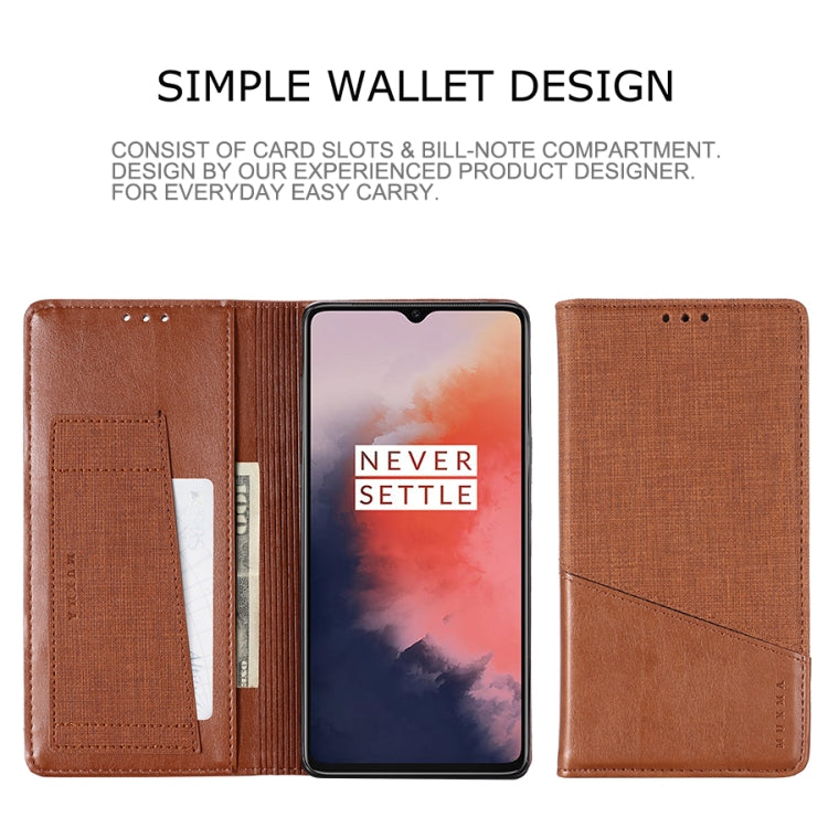 For OnePlus 7T MUXMA MX109 Horizontal Flip Leather Case with Holder & Card Slot & Wallet