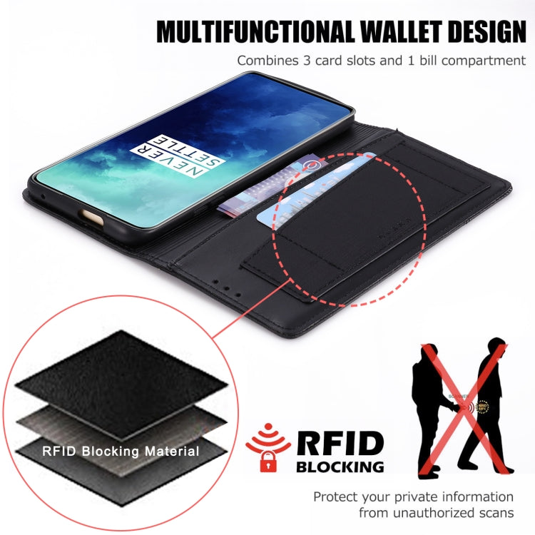 For OnePlus 7T Pro MUXMA MX109 Horizontal Flip Leather Case with Holder & Card Slot & Wallet